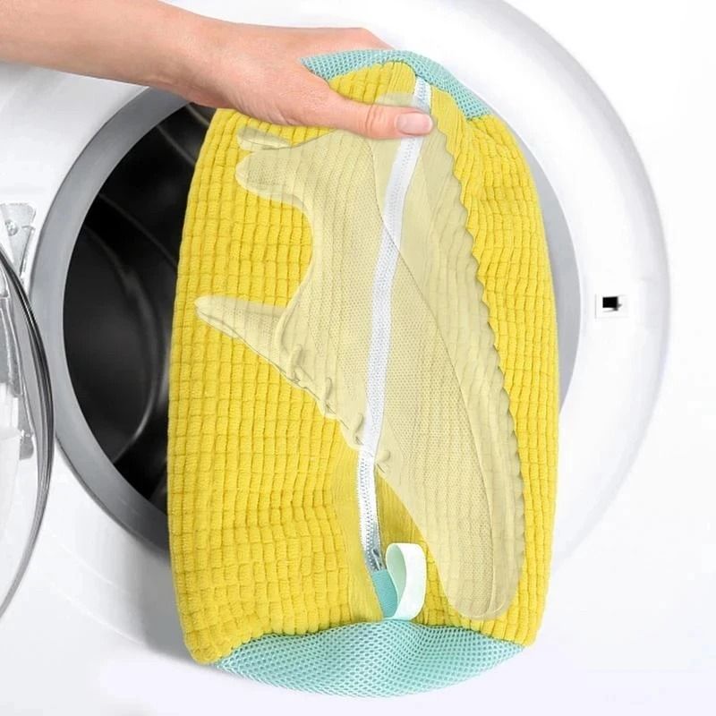 Shoe and Laundry Wash Bag with Fluffy Fibers Anti Deformation Organizer