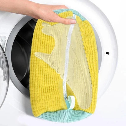Shoe and Laundry Wash Bag with Fluffy Fibers Anti Deformation Organizer