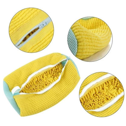 Shoe and Laundry Wash Bag with Fluffy Fibers Anti Deformation Organizer