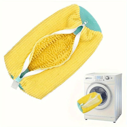 Shoe and Laundry Wash Bag with Fluffy Fibers Anti Deformation Organizer