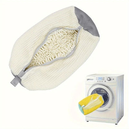 Shoe and Laundry Wash Bag with Fluffy Fibers Anti Deformation Organizer