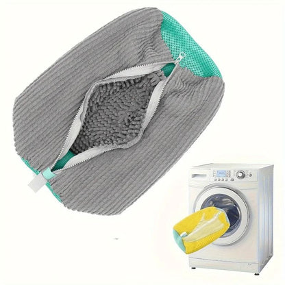 Shoe and Laundry Wash Bag with Fluffy Fibers Anti Deformation Organizer