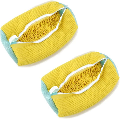 Shoe and Laundry Wash Bag with Fluffy Fibers Anti Deformation Organizer