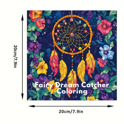 Fairy Dream Catcher Coloring Book, for Adult Stress Relief and Anxiety Reduction, Mindfulness Activity