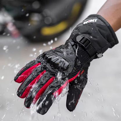 SUOMY Winter Waterproof Touch-Screen Motorcycle Gloves – Windproof Warm Biker Gloves for Men