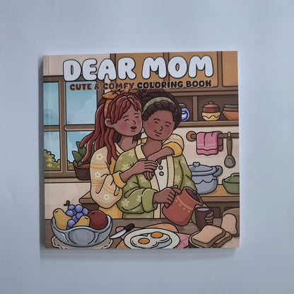 Cute Drawing Book for Adults, Dear Mom Coloring Book, Comfy & Relaxing, Perfect Gift for Party and Birthday