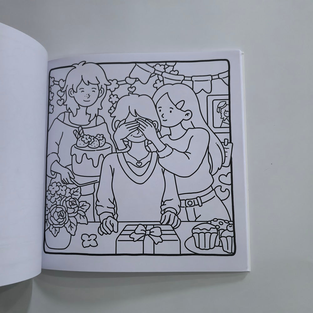 Cute Drawing Book for Adults, Dear Mom Coloring Book, Comfy & Relaxing, Perfect Gift for Party and Birthday