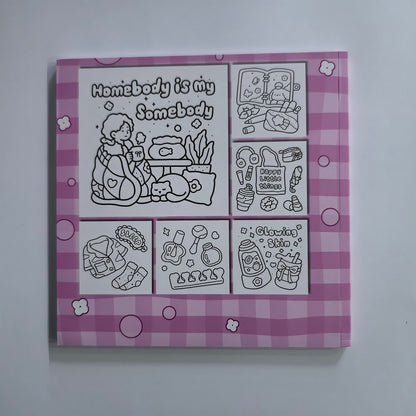 Self Care Coloring Book for Adults, Cute and Easy Illustrations for Stress Relief, Perfect Gift for Birthday