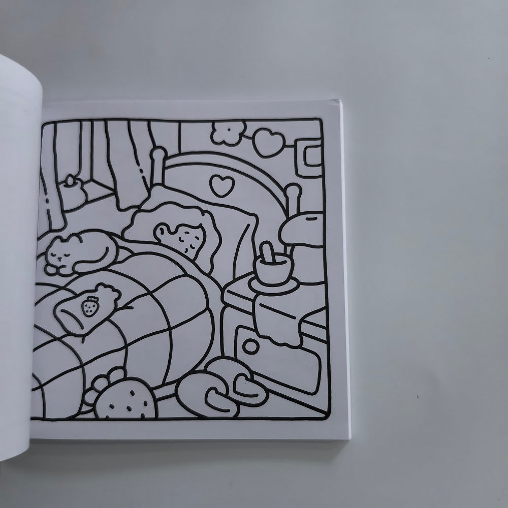 Self Care Coloring Book for Adults, Cute and Easy Illustrations for Stress Relief, Perfect Gift for Birthday