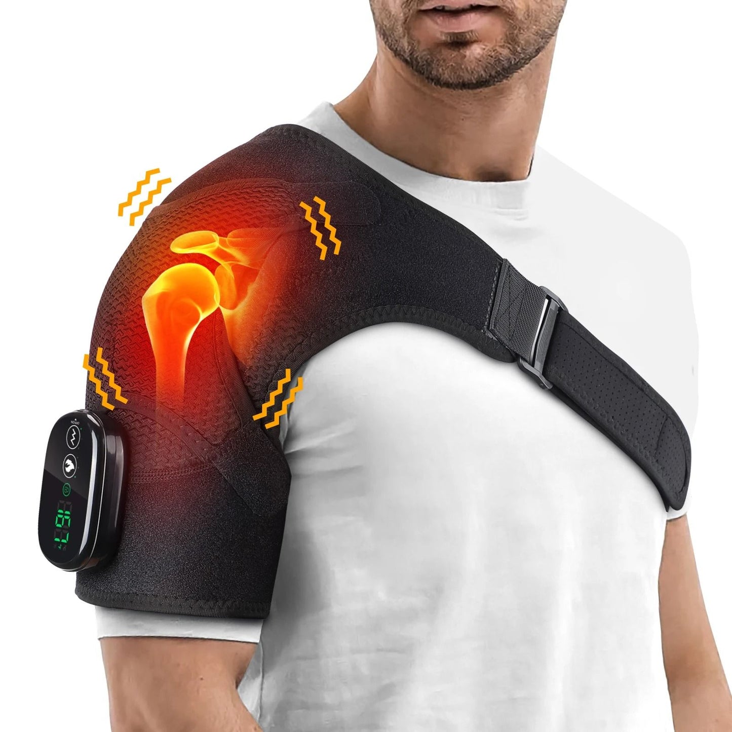 Electric Heated Shoulder and Back Massage Brace