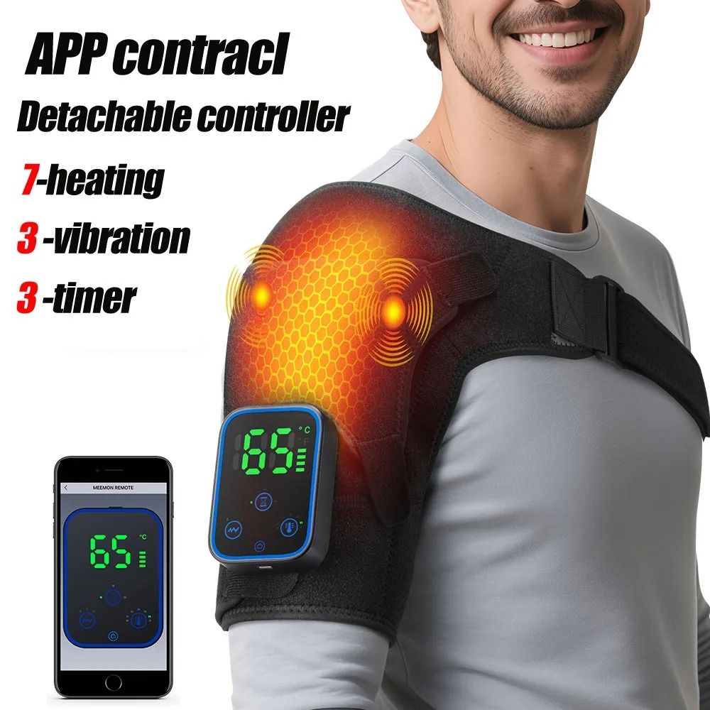 Electric Heated Shoulder and Back Massage Brace