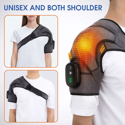 Electric Heated Shoulder and Back Massage Brace