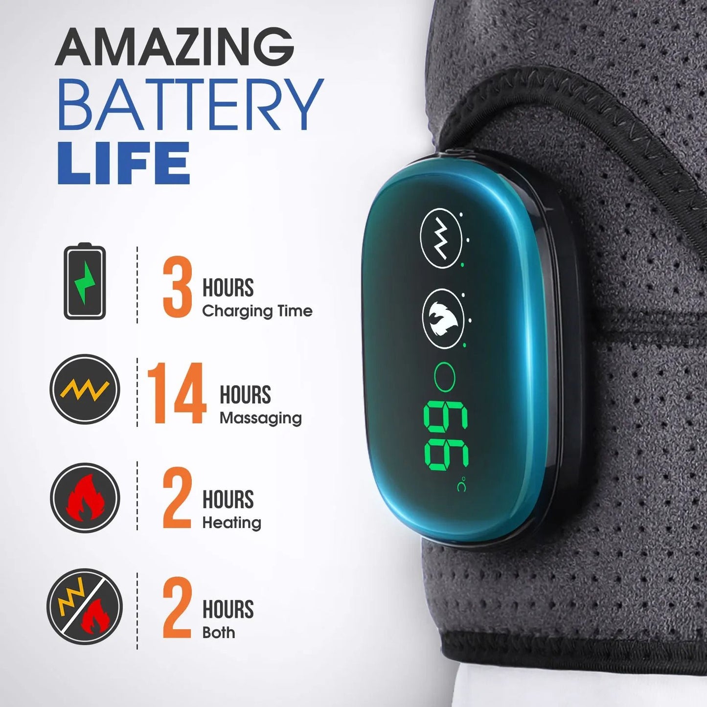 Electric Heated Shoulder and Back Massage Brace