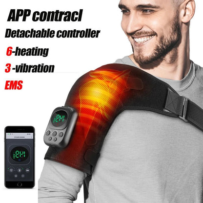 Electric Heated Shoulder and Back Massage Brace