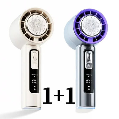 XIAOTREE Handheld Electric Fan with Semiconductor Cooling and 4000mAh Battery