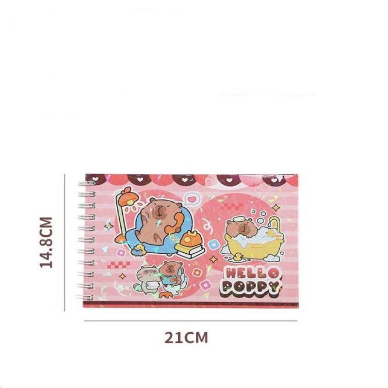 Bobbie Goods Coloring Book, Cute Capybara Characters, Cartoon Graffiti Painting Book for Kids