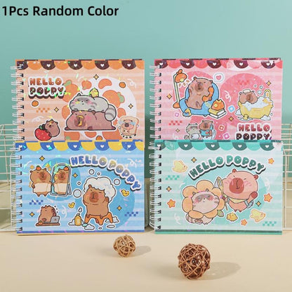 Bobbie Goods Coloring Book, Cute Capybara Characters, Cartoon Graffiti Painting Book for Kids