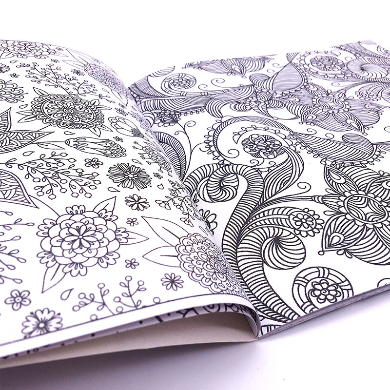 Mandalas Flower Coloring Book, For Adults and Children, Stress Relieving Art Therapy, Graffiti Drawing Painting