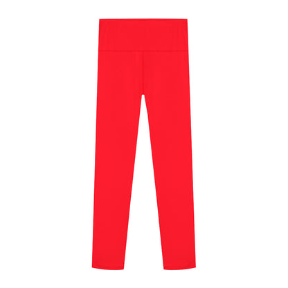 Warm Autumn Trousers for Women, High Waisted Cotton Pants, Tight Fitting Thermal Base Layer for Cold Weather