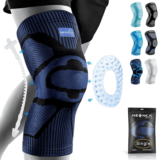 NEENCA Pro Knee Support Brace with Patella Gel and Side Stabilizers