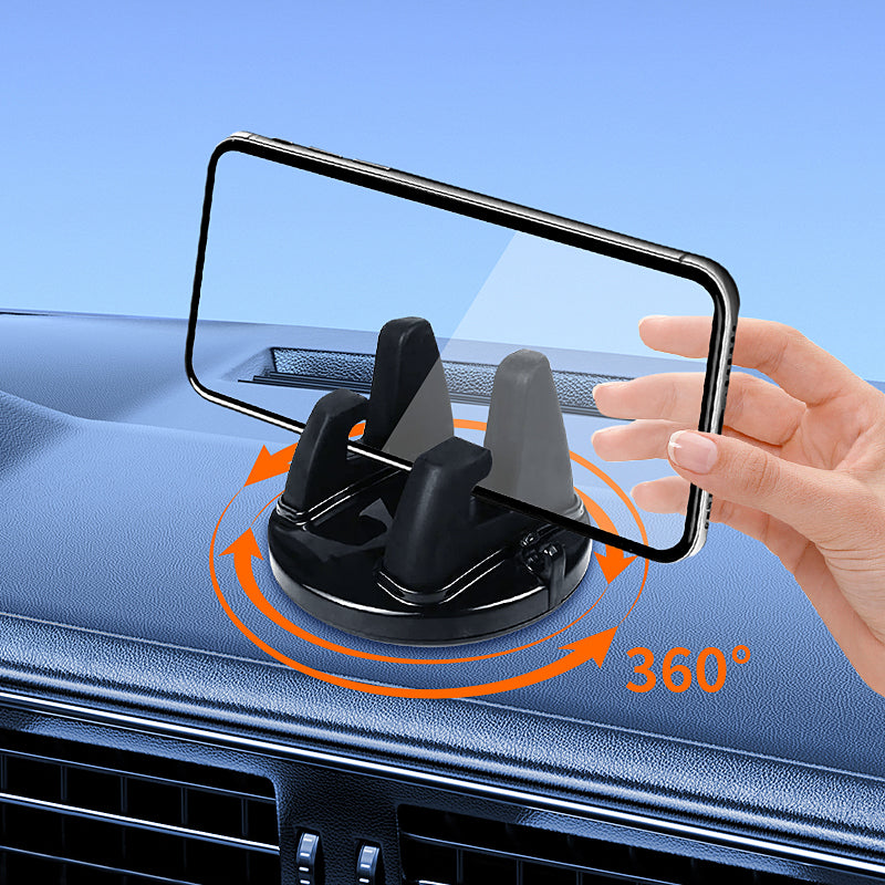 Universal 360 Rotatable Mobile Holder, Car Bracket Mount Stand, Non Slip GPS Navigation Phone Support