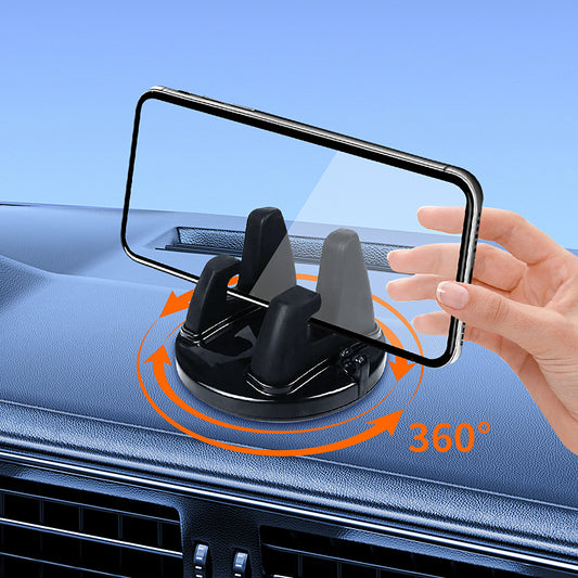 Universal 360 Rotatable Mobile Holder, Car Bracket Mount Stand, Non Slip GPS Navigation Phone Support