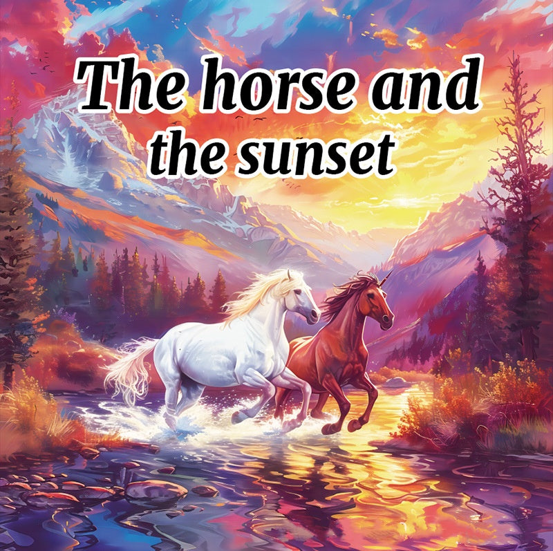 Art Therapy Coloring Book, Hand Painted Magical World of Horses, 20 Pages for Soothing Stress, Graffiti Drawing
