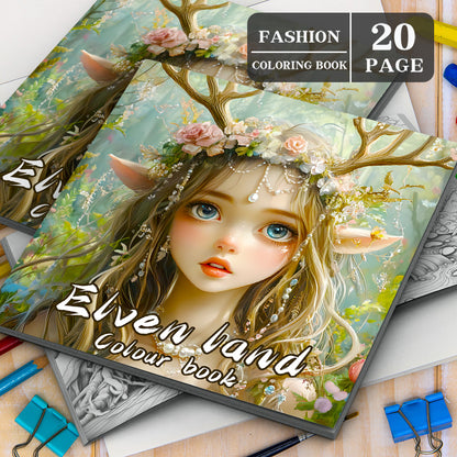 Art Enchanted Woodland Coloring Book, Stress Relieving Forest Fairies, Pixie Designs for Adult Mindfulness