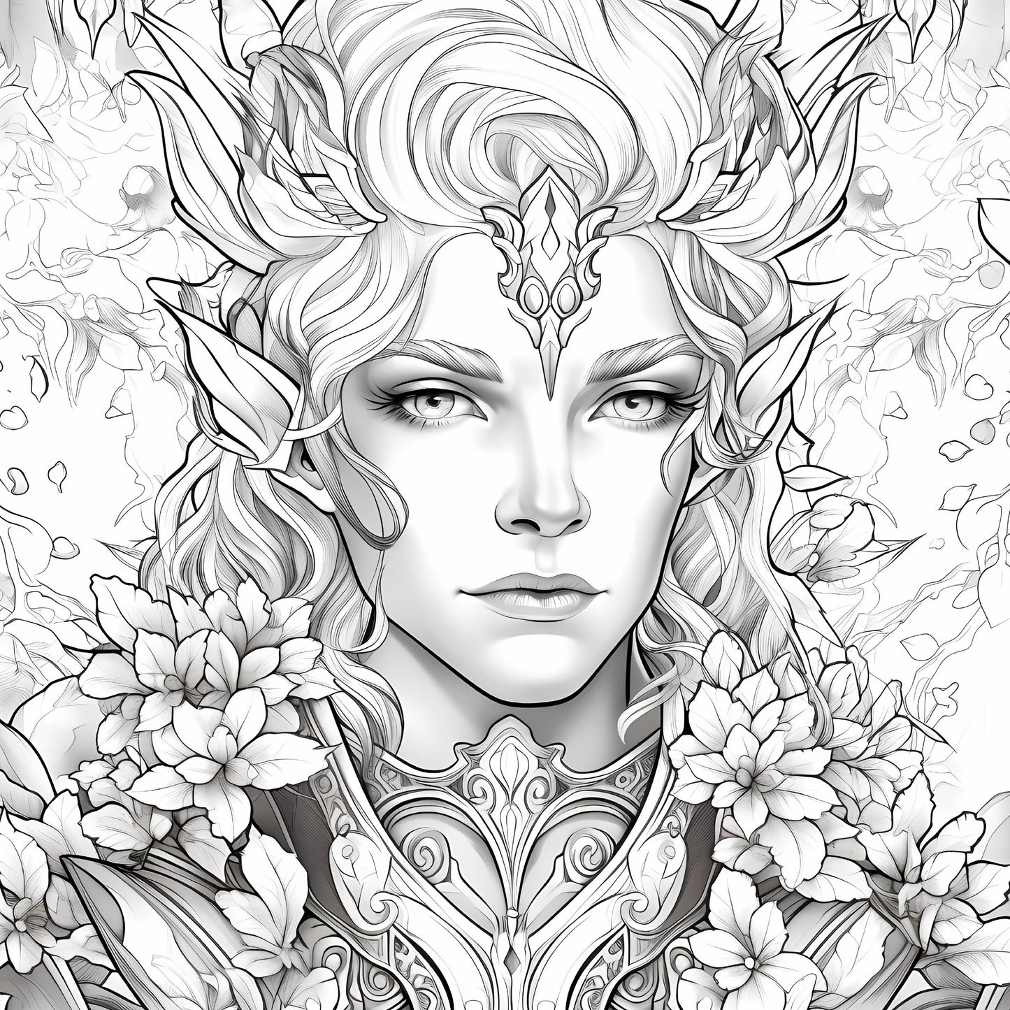Art Enchanted Woodland Coloring Book, Stress Relieving Forest Fairies, Pixie Designs for Adult Mindfulness