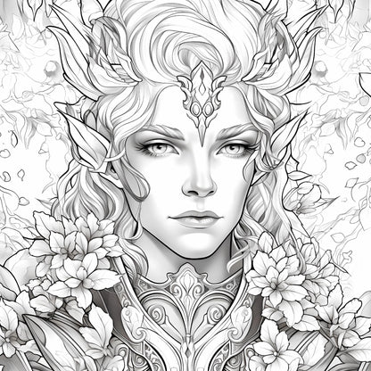 Art Enchanted Woodland Coloring Book, Stress Relieving Forest Fairies, Pixie Designs for Adult Mindfulness