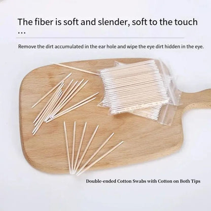 Disposable Precision Nail Polish Remover and Cotton Cleaning Sticks