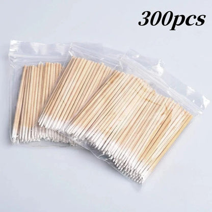 Disposable Precision Nail Polish Remover and Cotton Cleaning Sticks