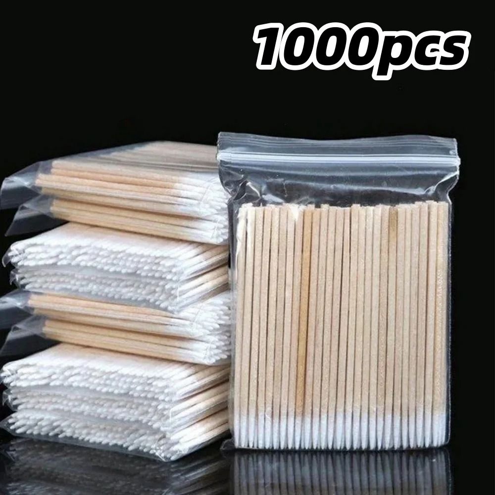 Disposable Precision Nail Polish Remover and Cotton Cleaning Sticks