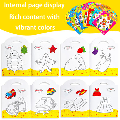 Children's Painting Books, Stimulate Imagination and Hone Hands On Skills with Seven Coloring Books for Kids
