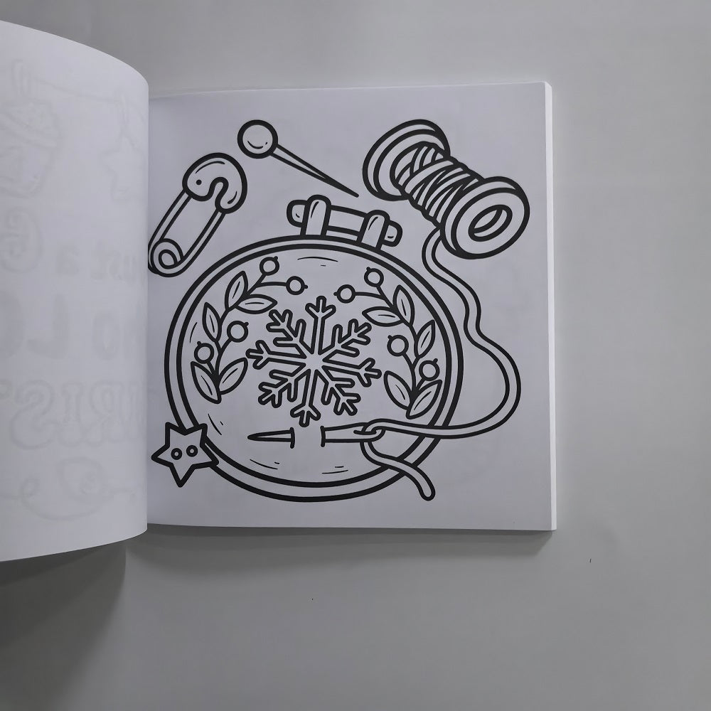 Cozy Girl Christmas Coloring Book for Adults, A Cute and Easy Drawing Book, The Perfect Gift for Party and Birthday