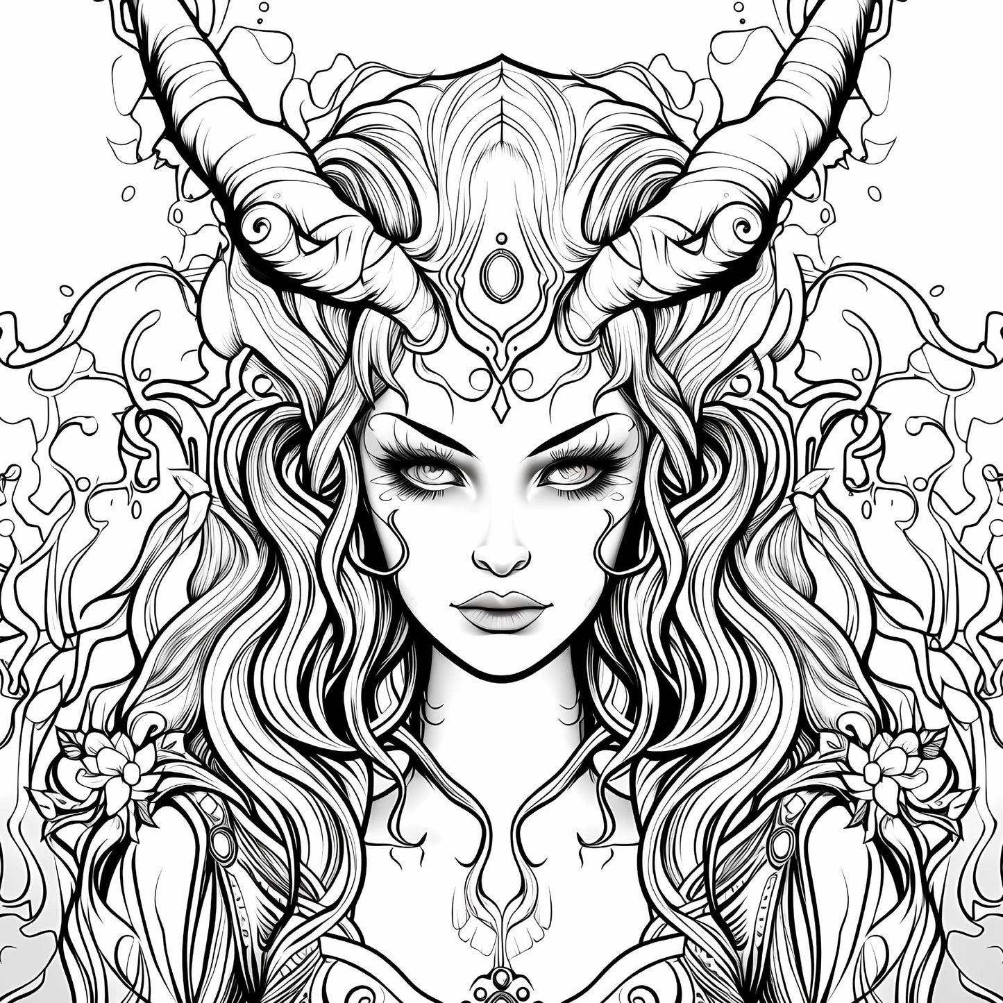 Art Therapy Coloring Book for Adults, Gothic Skull Designs, Stress Relief and Creative Gift Idea