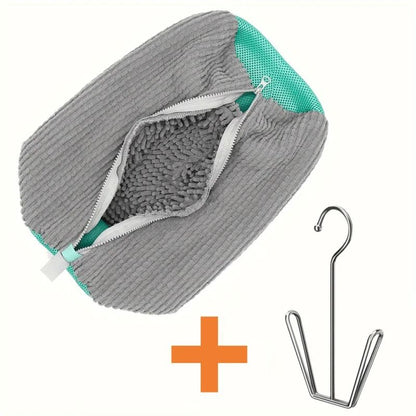 Shoe Washing Bag Microfiber Closure Washing Machine Laundry Bag for Sneakers