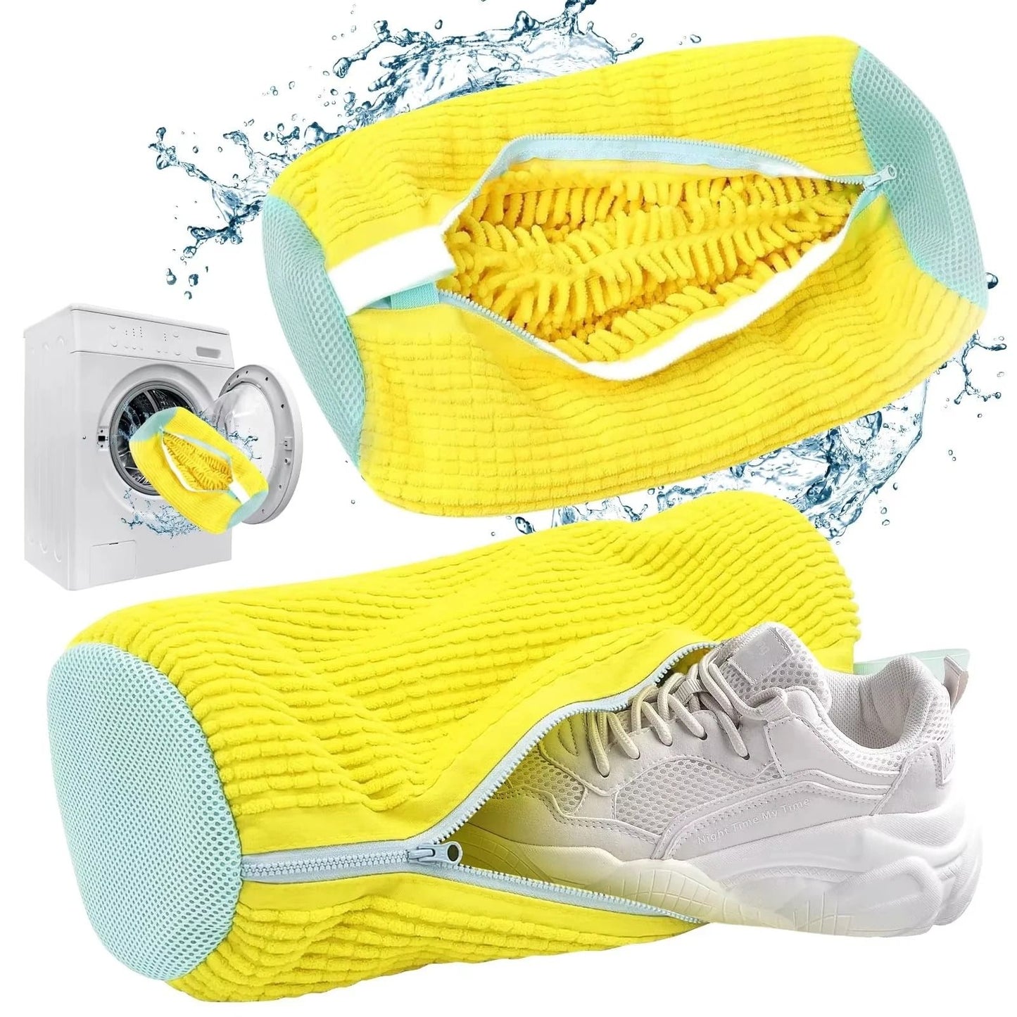Shoe Washing Bag Microfiber Closure Washing Machine Laundry Bag for Sneakers