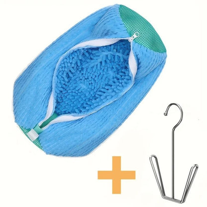 Shoe Washing Bag Microfiber Closure Washing Machine Laundry Bag for Sneakers
