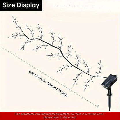 Solar Powered Willow Vine String Lights with 96 LEDs