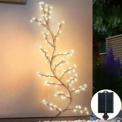 Solar Powered Willow Vine String Lights with 96 LEDs