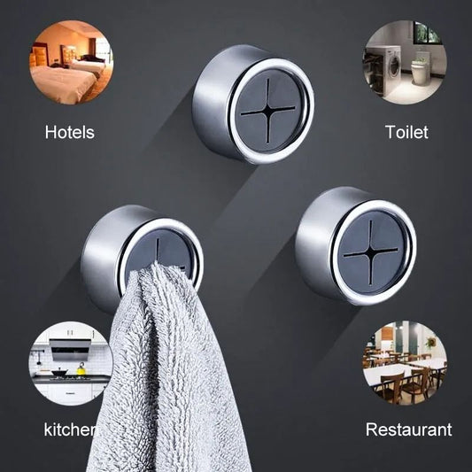 Non Punching Self-Adhesive Dishcloth Storage Clips Set (3 Pieces)