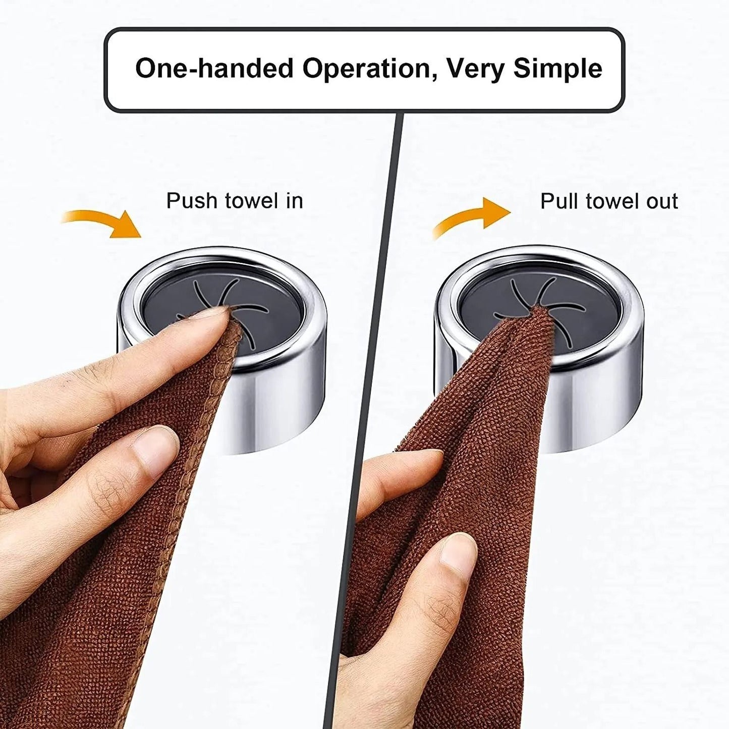 Non Punching Self-Adhesive Dishcloth Storage Clips Set (3 Pieces)