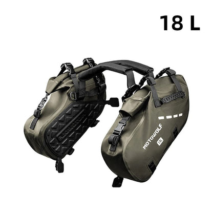 Waterproof Motorcycle Saddle and Pannier Bag with Large Capacity Storage