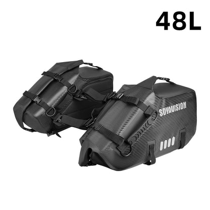 Waterproof Motorcycle Saddle and Pannier Bag with Large Capacity Storage