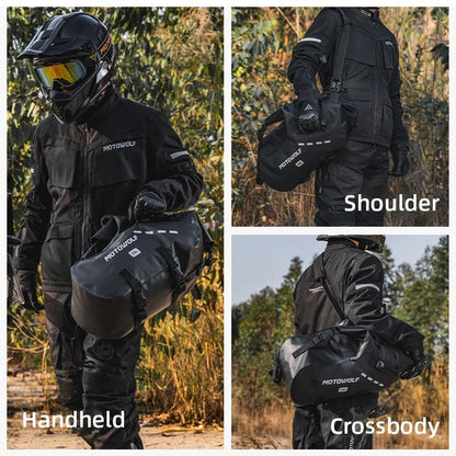 Waterproof Motorcycle Saddle and Pannier Bag with Large Capacity Storage