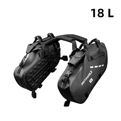 Waterproof Motorcycle Saddle and Pannier Bag with Large Capacity Storage