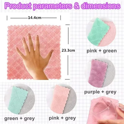 Ultra Soft Microfiber Kitchen Cleaning Cloth Set