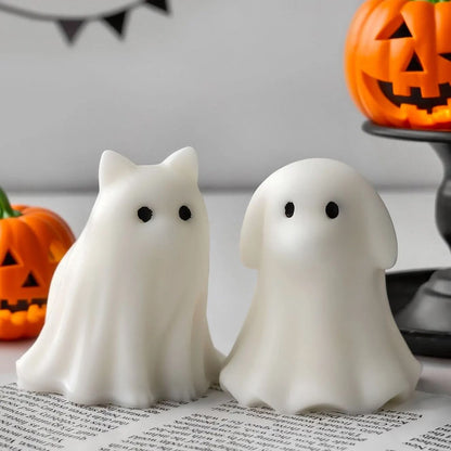 Halloween Ghost Candle Silicone Mold for Wax and Resin DIY Crafts