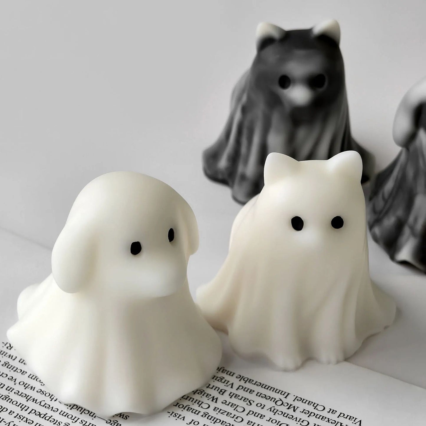 Halloween Ghost Candle Silicone Mold for Wax and Resin DIY Crafts